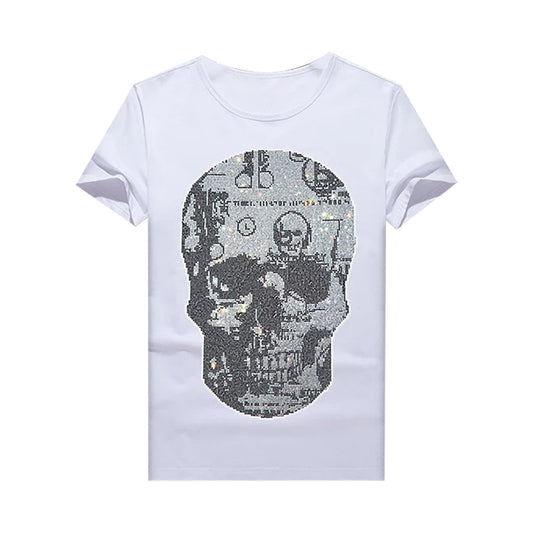 Gothic Limited Edition Skull Rhinestone T-shirt