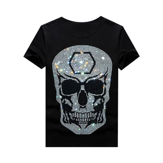 Zazzle Skull Rhinestone T-shirt