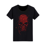 Skull Hot Drill Scary Rhinestone T-shirt