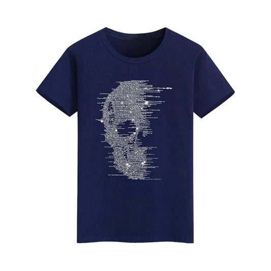 Bedazzled Skull Graphic Rhinestone T-shirt