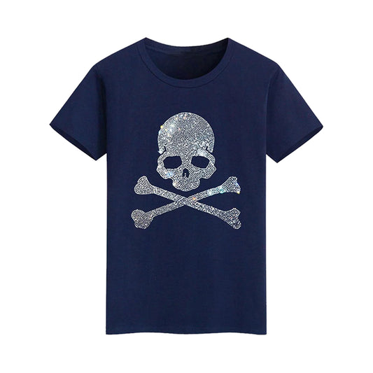 Pirates Skull With Crossbones Rhinestone T-shirt