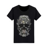 Signature Skull Graphic Rhinestone T-shirt