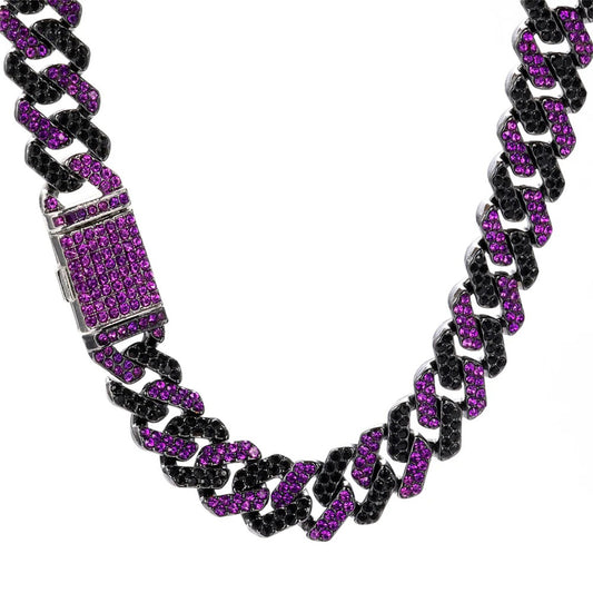 Rapper Drip in Style Iced Out Cuban Link Chain