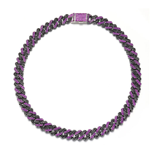 Rapper Drip in Style Iced Out Cuban Link Chain