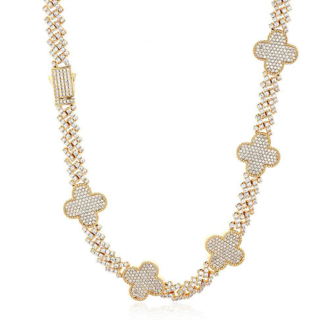 Iced Out Hip Hop Brass Bling Miami Cuban Chain