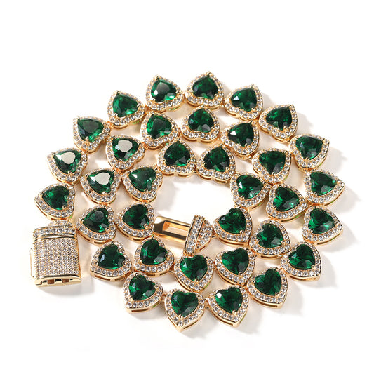 Iced Out Bling CZ Stone Cuban Chain