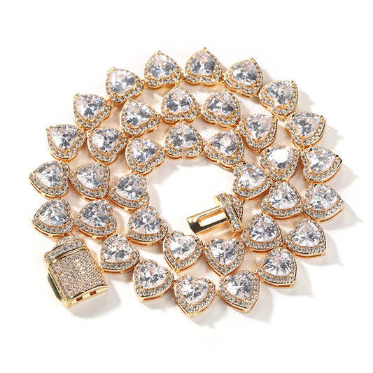 Iced Out Bling CZ Stone Cuban Chain