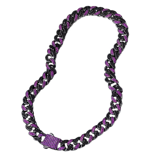 Rapper Charm Dual Shaded Cuban Chain