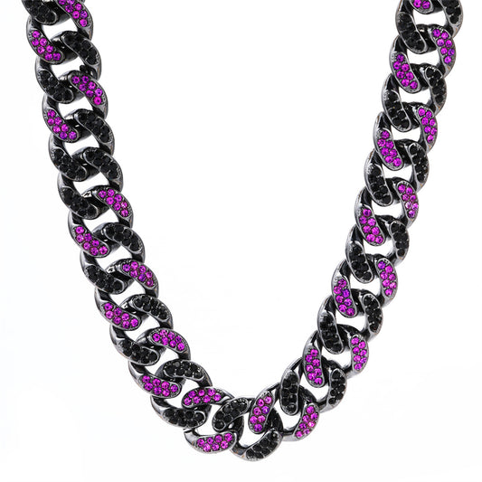 Rapper Charm Dual Shaded Cuban Chain