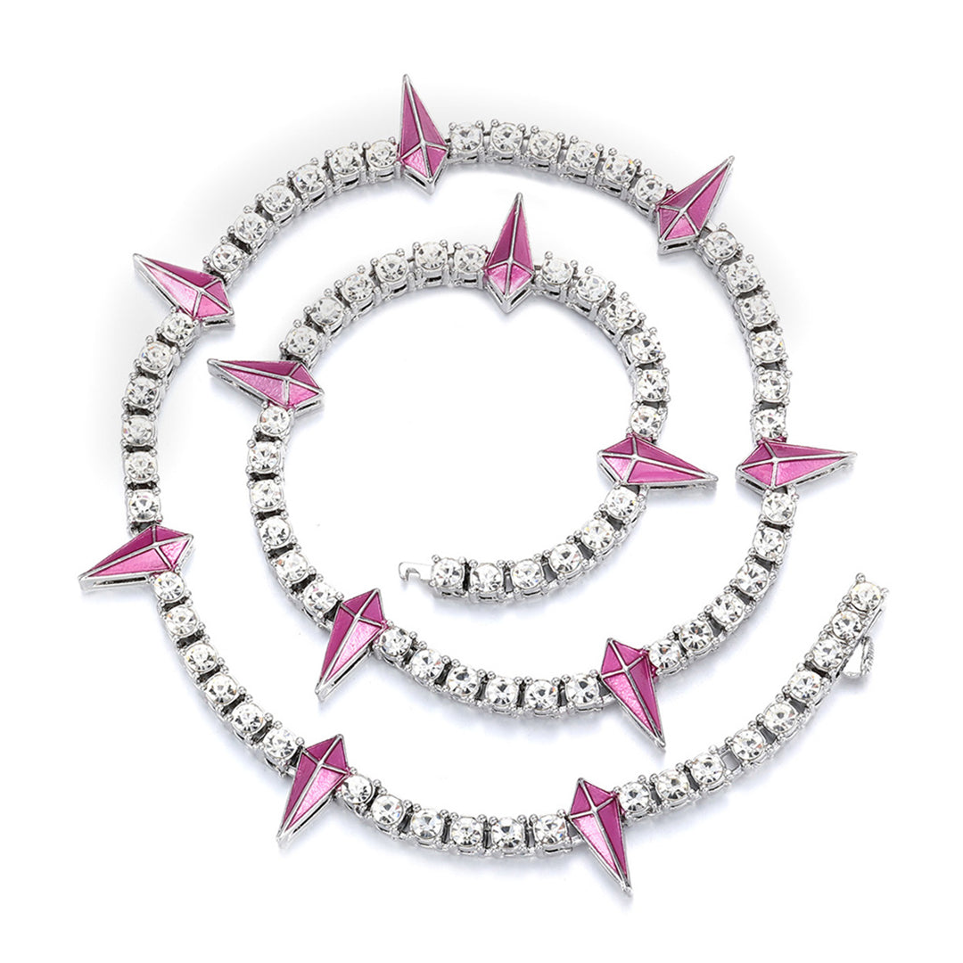 Iced Out Crystal Stones Cuban Chain