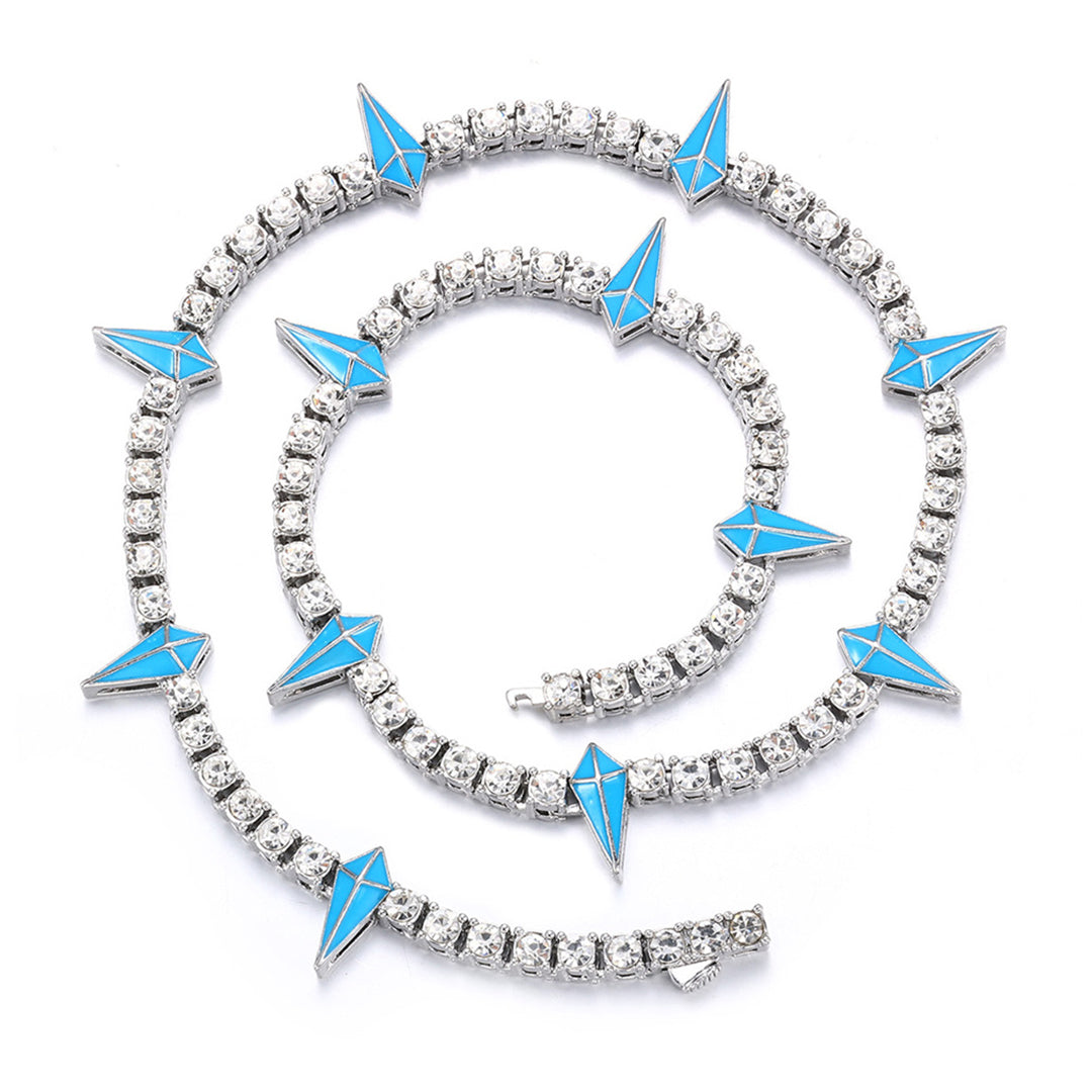 Iced Out Crystal Stones Cuban Chain