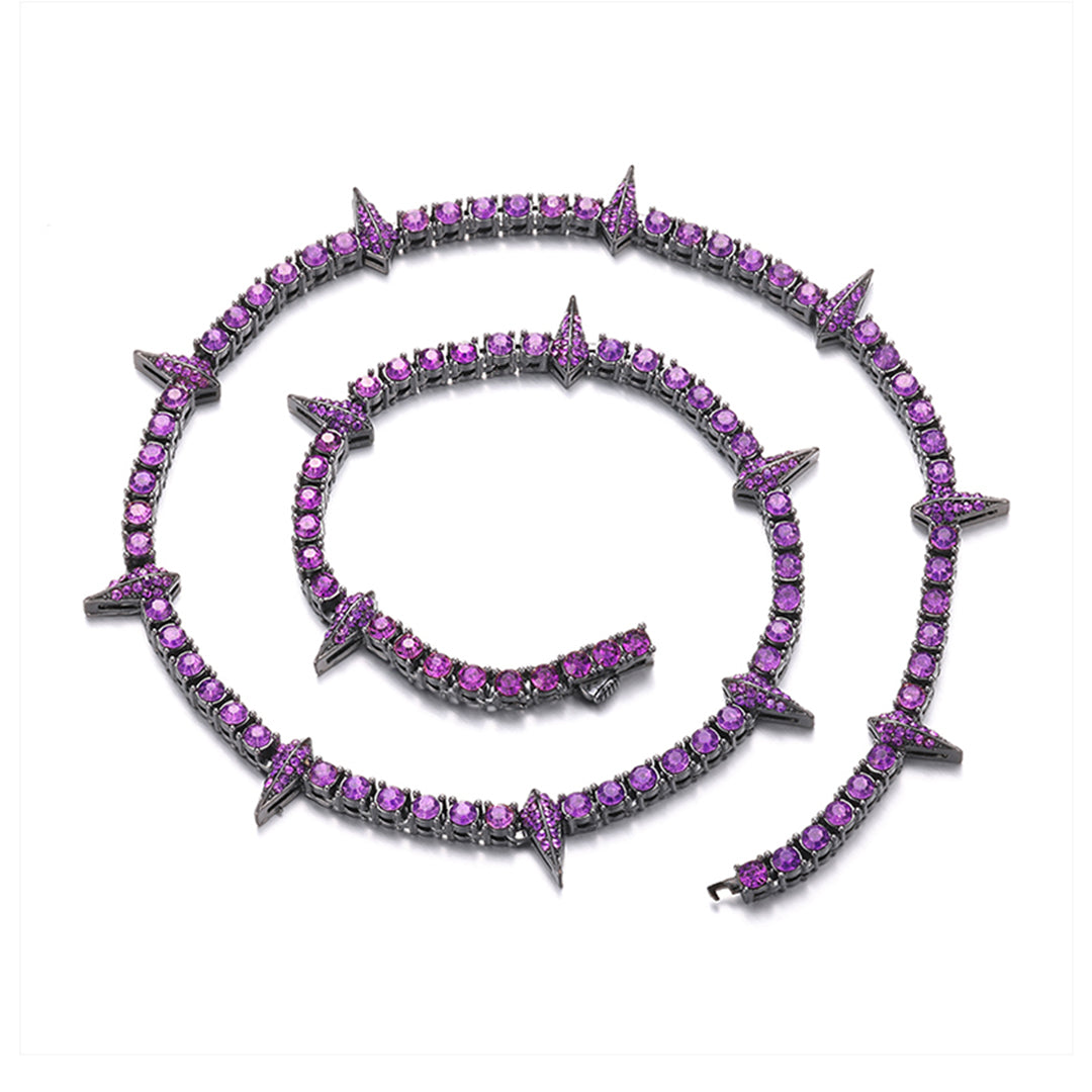 Punk Style Tennis Cuban Chain