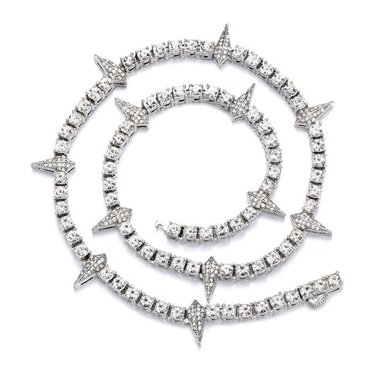 Punk Style Tennis Cuban Chain