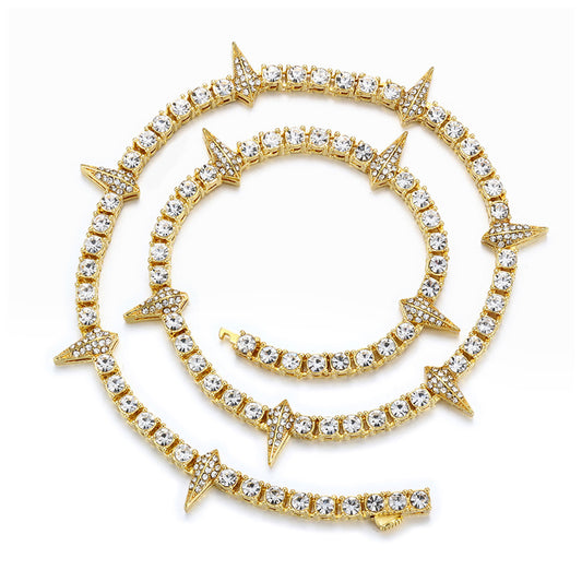 Punk Style Tennis Cuban Chain