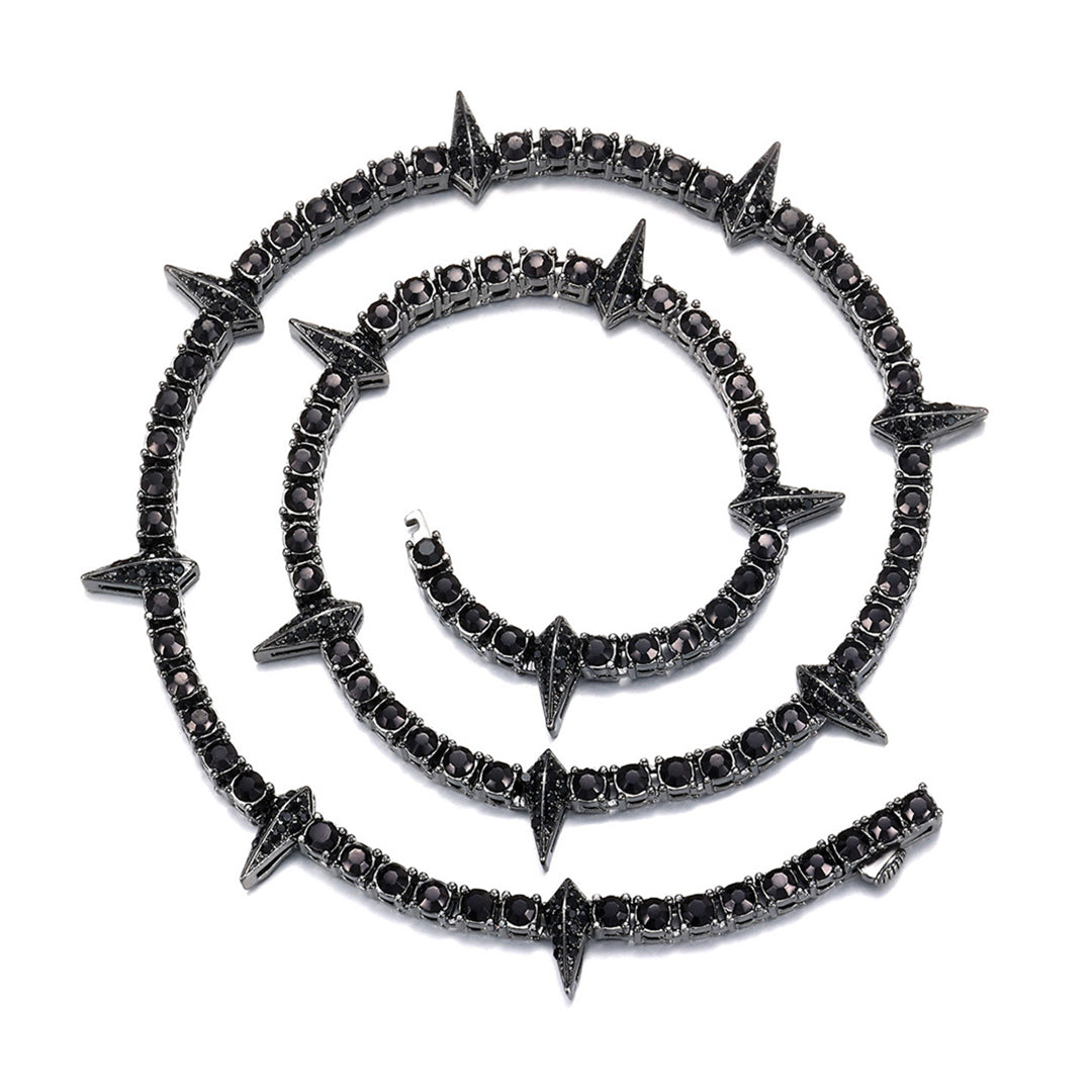 Punk Style Tennis Cuban Chain