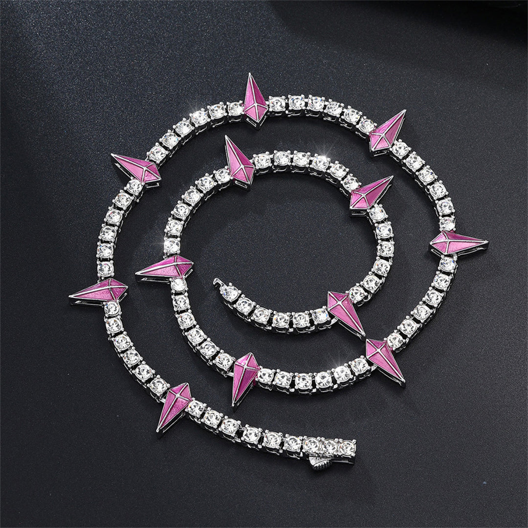 Iced Out Crystal Stones Cuban Chain