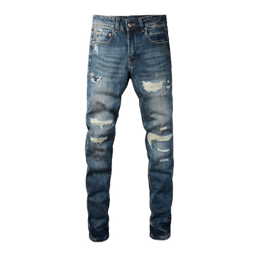 Men's Ripped Streetwear Denim Jeans