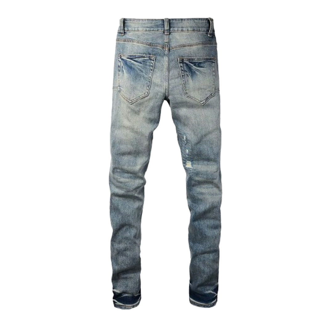Men's Distressed Streetwear Denim Jeans