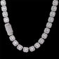 Iced Out Clustered Tennis Cuban Chain