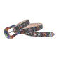 Black Cross Rhinestone Belt With Multi Studded Belt