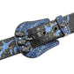 Skull Buckle Black Strap With Blue Studded Rhinestone Belt