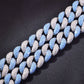 Two Tone Bubble Round Cuban Link Chain