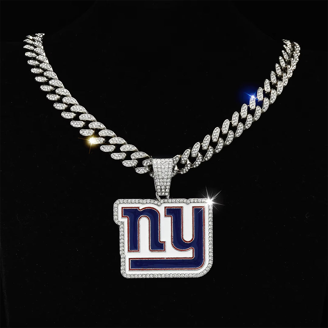 Iced Out NY Letter Rhinestone Necklace