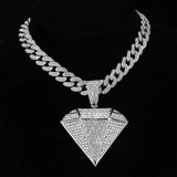 Iced Out Geometric Three Dimensional Cuban Necklace