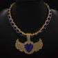 Iced Out Angel Wings Heart Alloy Necklace