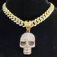 Iced Out Punk Hip Hop Cuban Necklace