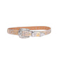 Engraved Pink Strap With Crystal Studded Cross Belt