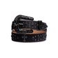 All Black Cross Symbol Studded Rhinestone Belt